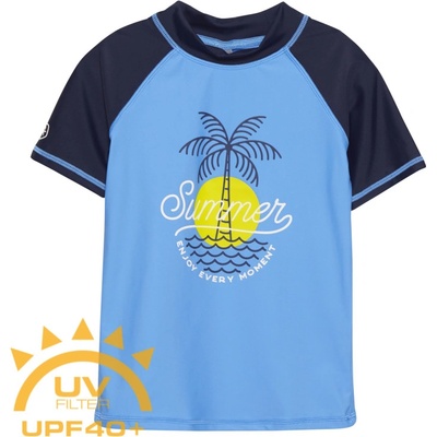 Color Kids-T-shirt W. Print azure blue modrá