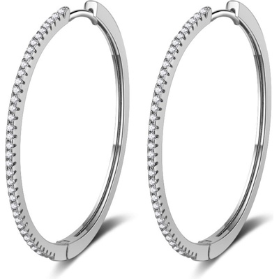 Silenti Jewelry Сребърни обеци "Халки