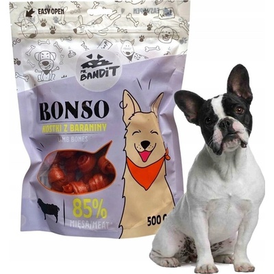 Mr. Bandit Bonso psí pamlsek Kostky jehněčí 500 g