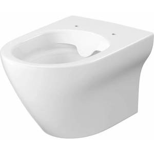 Cersanit Бяла окачена тоалетна чиния Cersanit Larga CleanOn овална (K120-003)