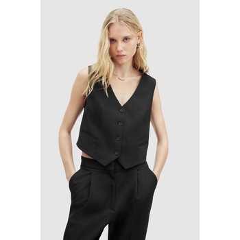 AllSaints Елек AllSaints NELLIE WAISTCOAT в черно с едно копче WT512Z (WT512Z)