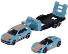 Majorette ポルシェ Taycan Turbo S & 917 Majorette 1:64 3-Car Racing Set: Porsche Taycan Turbo S