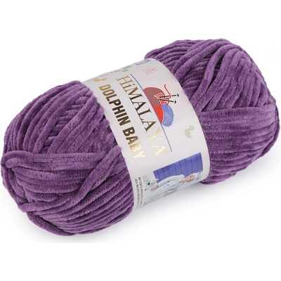Pletací žinylková příze Dolphin Baby 100 g Varianta: 17 (80340) fialová, Balení: 1 ks 49488/120346/239963