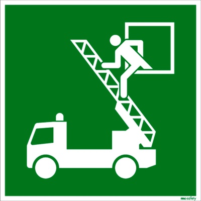 Značka Núdzové okno, ISO 7010, fólia, LN, SK, 150 x 150 mm, 10 ks