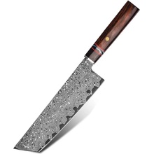 KnifeBoss damaškový nůž Nakiri 8" Iron wood 200 mm