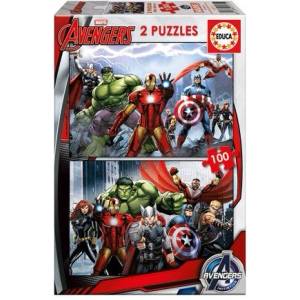 Educa - Детски пъзел 2x100 ч Avengers 15771