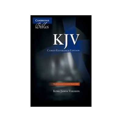 KJV Cameo Reference Edition KJ456:XRE Black Goatskin Leather