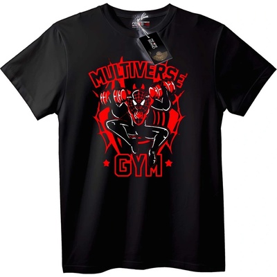NOONEBRAND Тениска Мултивселена спортна Spider-Man - XS, Black