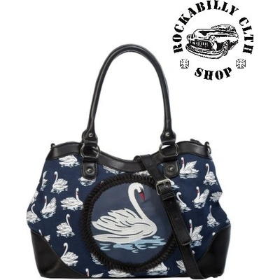 Dámská taška kabelka retro rockabilly pin-up Banned Summer Swan Handbag