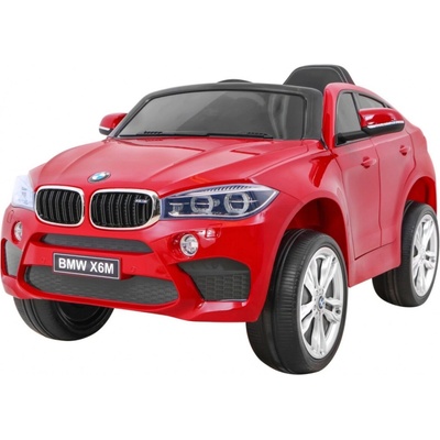 Joko Elektrické autíčko BMW X6M lakované penové kolesá kožené sedadlo USB červená
