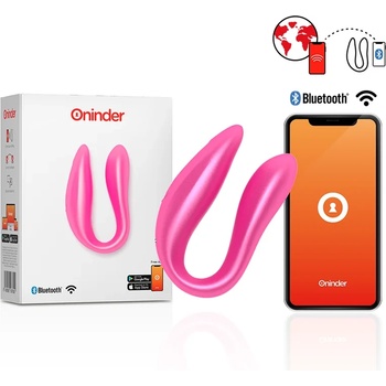 Вибратор за двойки, дигитален свят - Oninder Lisboa Pink (D-232590)