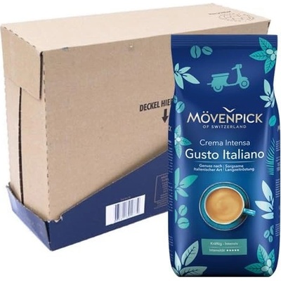 Mövenpick Gusto Italiano crema intensa káva 4 x 1 kg