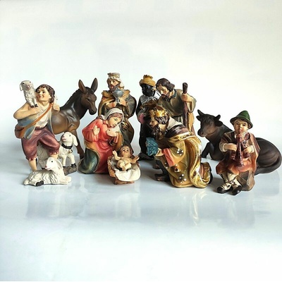 Figurky do betlému sada 12 dílů 9 cm Polyresin "Matouš"
