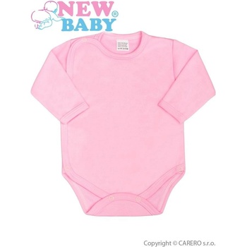 NEW BABY Dojčenské body celorozopínacie New Baby Classic II ružové Ružová