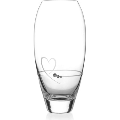 Diamante křišťálová váza Petit Heart se Swarovski krystaly 18 cm – Zbozi.Blesk.cz