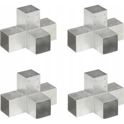 Spojka ke sloupku ve tvaru X, 4 ks, 91x91 mm