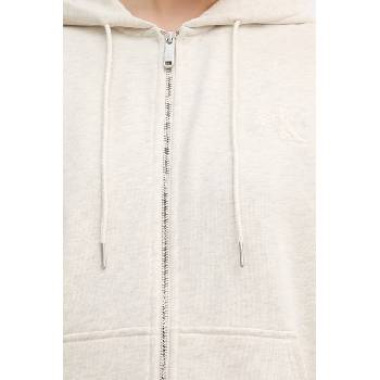 Calvin Klein суичър с цип и качулка дамски от памук (LV047F205G)