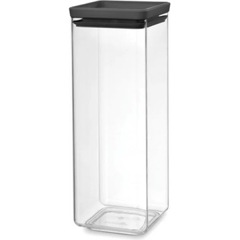 Brabantia Контейнер за съхранение на храна TASTY PLUS, 2, 5 л, тъмносив, пластмаса, Brabantia (BRAB122408)