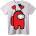 NOONEBRAND Among Us с любовни сърца - 2XL, White