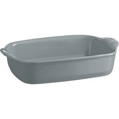 Emile Henry Керамична правоъгълна тава emile henry small rectangular oven dish малка - 30 х 19 см - цвят перленосив (eh 9650-80)