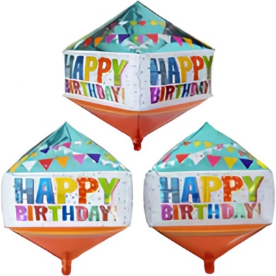 Balónek HAPPY BIRTHDAY DIAMANT 39,5 X 73,6 cm