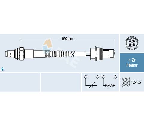 Lambda sonda FAE 77328