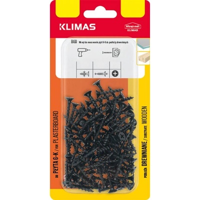 KLIMAS Fosfátová skrutka do dreva BGD (blister) 4.2x70 (50ks/blister)