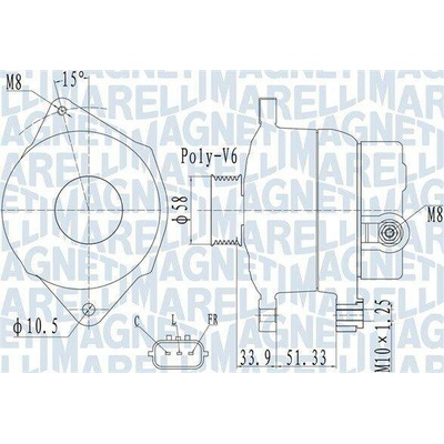 Generátor MAGNETI MARELLI 063732138010