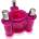 OXBALLS Heavy Squeeze Weighted Ballstretcher Hot Pink