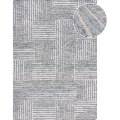 Flair Rugs Светлосин ръчно изработен вълнен килим 120x170 cm Memphis Wool - Flair Rugs (503119376092)