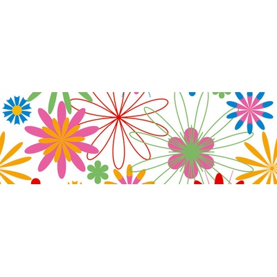 Dimex M-340 vliesová fototapeta na zeď Colorful flowers 5 rozměry 330 x 110 cm