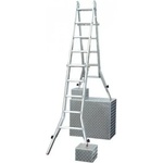 KRAUSE Алуминиева телескопична стълба KRAUSE TeleVario 4+5 (06129987)