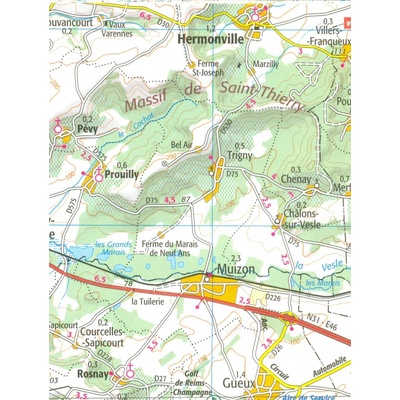 110 Reims St-Dizier 1:100t mapa