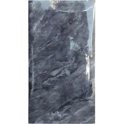 HARAHU Samolepiaca Lesklá Tapeta Čierny Mramor 1ks 60x30 cm