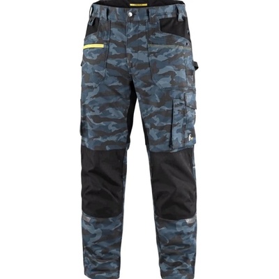 CXS kalhoty Stretch camouflage blue