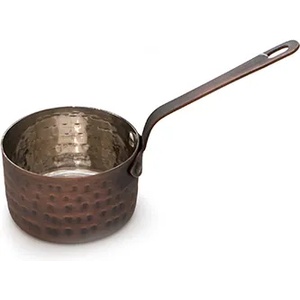 Horecano ANTIQUE-Мини тиганче за сосове с релеф и медно покритие 7.80cm x 4.50cm- 200 ml(SG-86212(B) (0184125)