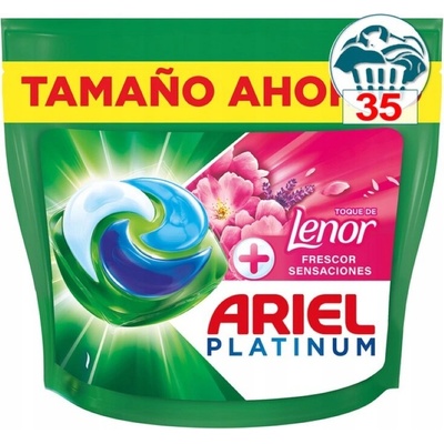Ariel Platinum Pods +Lenor Floral Fresh prací kapsle 35 PD