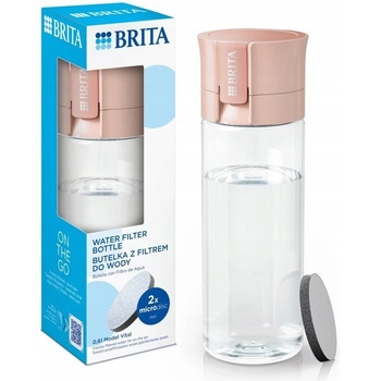 Brita Fill & Go Vital 0,6l broskyňová 2024 + 2x MicroDisc