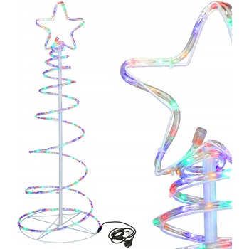 SPRINGOS Коледна елха на открито 192 LED, 8 м флуоресцентна IP44, многоцветна (CL1230)