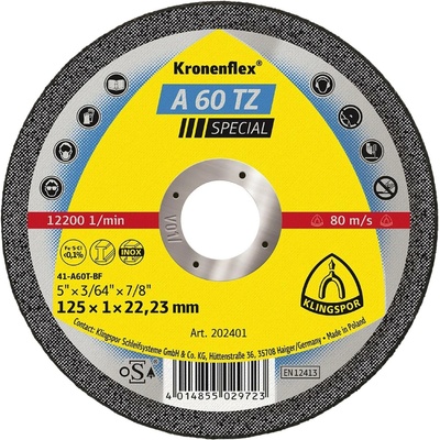 Řezný kotouč A60TZ 125x1 NEREZ/OCEL