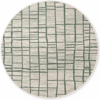 Ted Baker Зелен/кремав кръгъл килим за открито и закрито ø 200 cm Haringey Crouch - Ted Baker (106389-200)