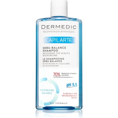 DERMEDIC Capilarte дълбоко почистващ шампоан за мазен скалп 300ml
