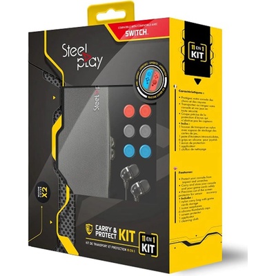 Комплект протектори Steelplay - 11 в 1 Carry & Protect Kit (Nintendo Switch) (GACN0000239N)