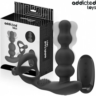 Пенис ринг с въртящ се анален стимулатор - Addicted Toys Massager (D-244706)