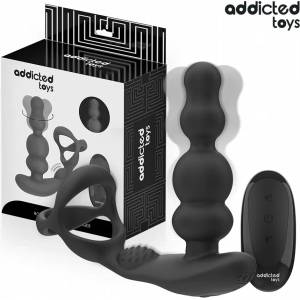  Пенис ринг с въртящ се анален стимулатор - Addicted Toys Massager (D-244706)