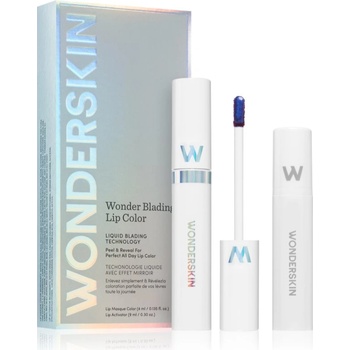 WONDERSKIN Wonder Blading Lip Stain Kit белещо се червило + активатор цвят Crush 4ml