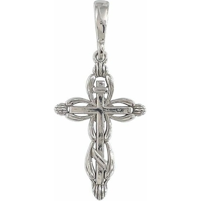 Infinitysilver Stříbrný křížek pravoslavný obloučky 441801