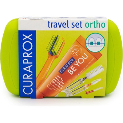 Curaprox Travel set zelený 2 ks zubních kartáčků + zubní pasta 10 ml dárková sada – Sleviste.cz