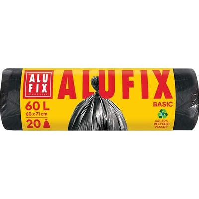 ALUFIX Vrece na odpad 60 l 20 ks 10µm Economy čierne