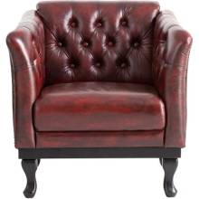 Massive home Chesterfield Derby z pravé kůže červená MH2160W